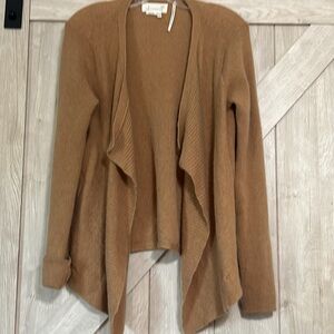 A by Anthropologie (the cashmere collection) Devon Draped Cashmere Cardigan SzM